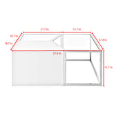 Set of Three 37" Clear And Gold Glass And Stainless Steel Mirrored Bunching Coffee Tables